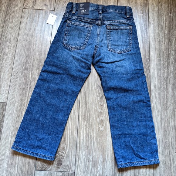 NWT Toddler Boy (4) - GAP Jersey Lined Jeans - Picture 2 of 6